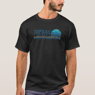 T-shirt Topsail Island NC Vacances d'été 80s
