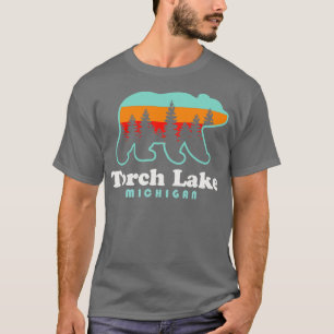 T-shirt Torch Lake Beach Vacation Michigan Bear Trees