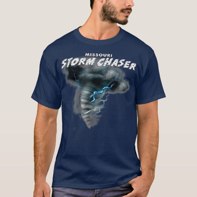 T-shirt Tornade du Missouri Storm Chaser Météo sévère (Devant)