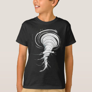 T-shirt Tornado Costume Twister Storm Halloween Enfants Ga