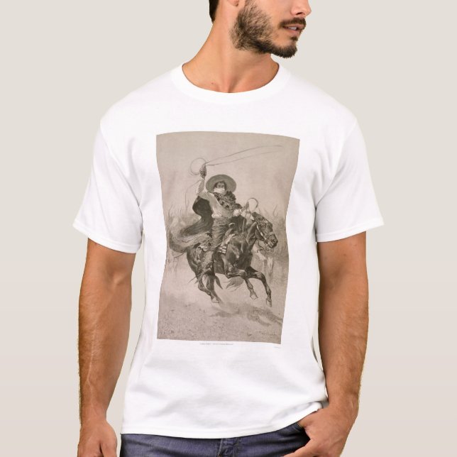 T-shirt Toro, Toro par Frederic Remington (Devant)