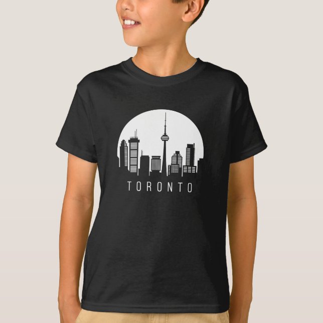 T-shirt Toronto, skyline (Devant)