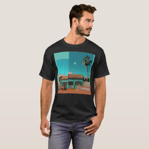 T-shirt Torrevieja en Orange et Turquoise