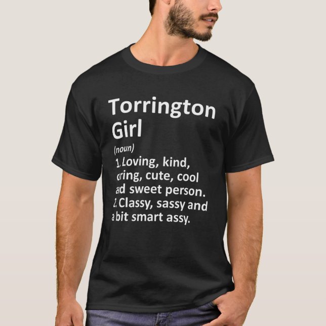 T-shirt TORRINGTON GIRL CT CONNECTICUT Funny City Accueil  (Devant)