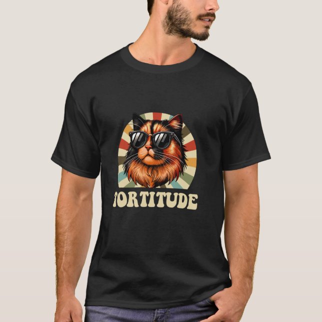 T-shirt Tortitude,Chat Écaillé (Devant)