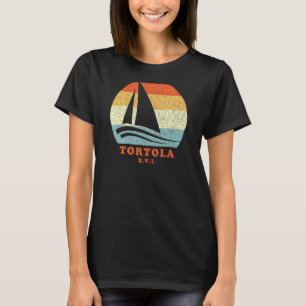 T-shirt Tortola Bvi Vintage Retro Vacatio de voile
