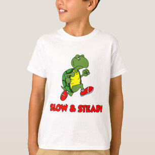 T-shirt Tortue À Courant Lente Et Régulière