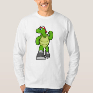 T-shirt Tortue à courir avec Casquette