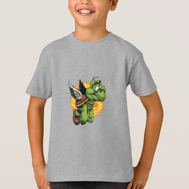 T-shirt Tortue à dessin (Devant)