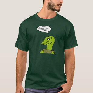 T-shirt tortue à pois-à-fleur (transparent)