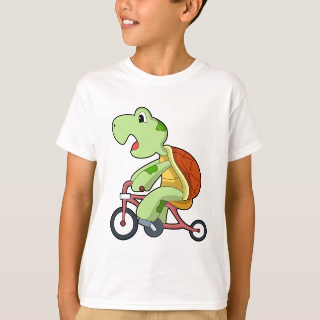T-shirt Tortue à vélo (Devant)