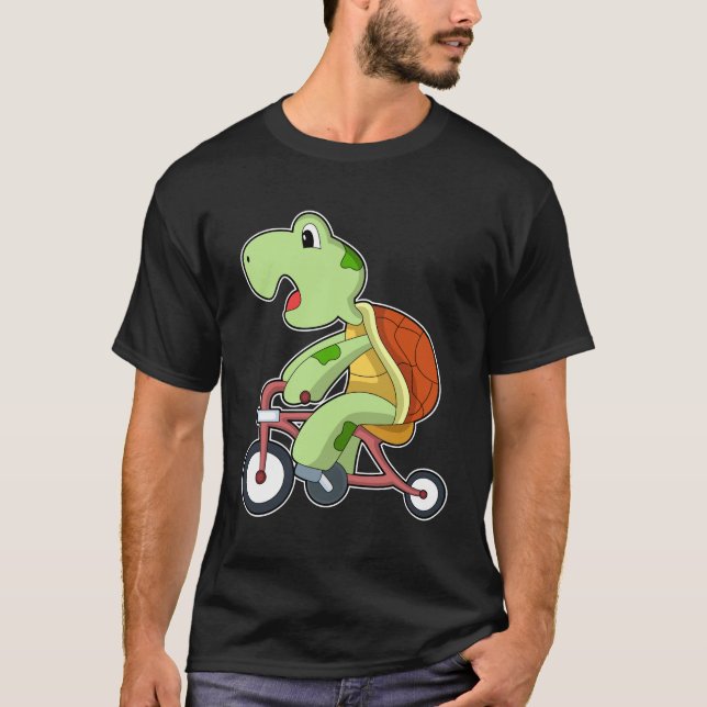T-shirt Tortue à vélo (Devant)