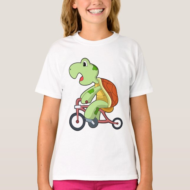 T-shirt Tortue à vélo (Devant)