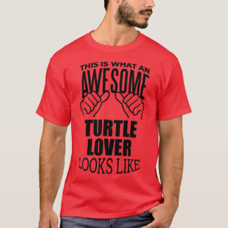 T-shirt Tortue Amant Drôle Tortues Conception Cadeau