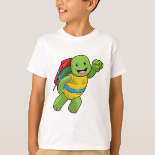 T-shirt Tortue au volant avec fusée