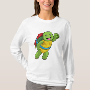T-shirt Tortue au volant avec fusée