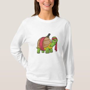 T-shirt Tortue aux arts martiaux avec épée