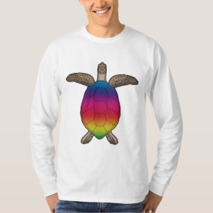 T-shirt Tortue aux couleurs arc-en-ciel