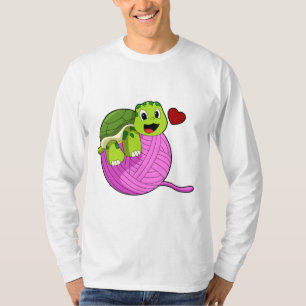 T-shirt Tortue avec balle de laine
