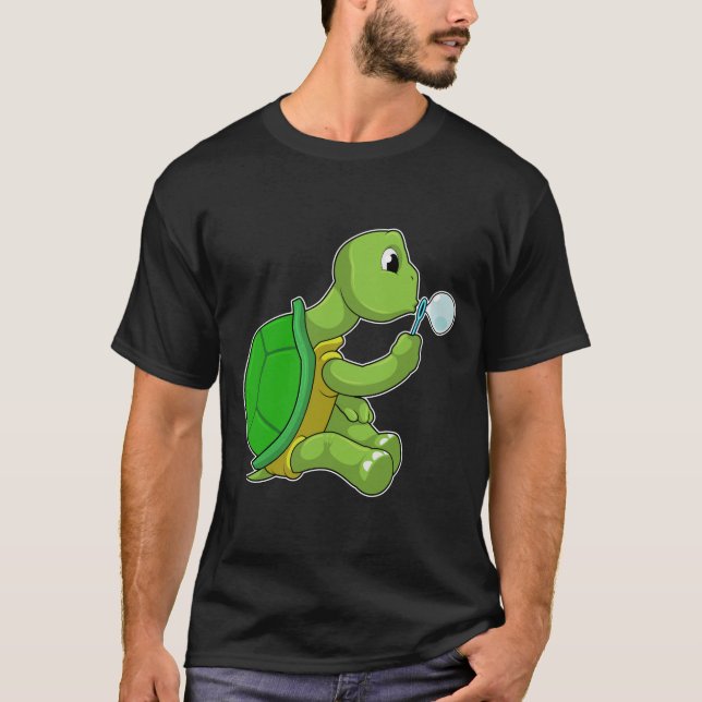 T-shirt Tortue avec bulles de savon (Devant)