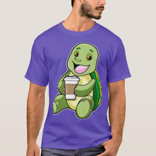 T-shirt Tortue avec café Shell à aller