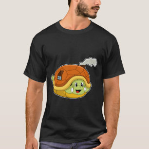 T-shirt Tortue avec coquille comme maison