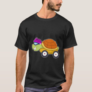 T-shirt Tortue avec coquille comme voiture