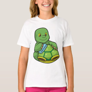 T-shirt Tortue avec coquille et chiffon de nettoyage