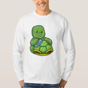 T-shirt Tortue avec coquille et chiffon de nettoyage