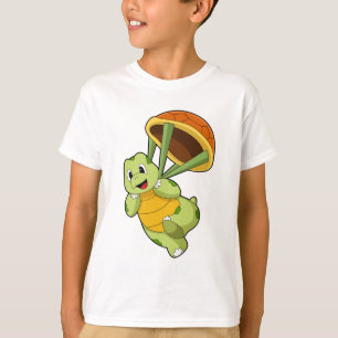 T-shirt Tortue avec Shell en tant que Skydiver