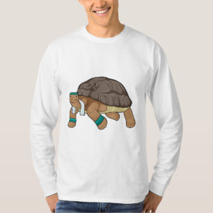 T-shirt Tortue comme coureur avec serviette
