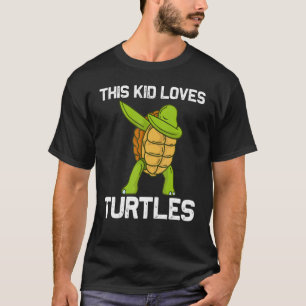 T-shirt Tortue cool pour enfants garçons Dabbing tortue de
