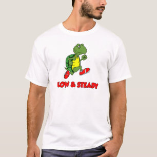 T-shirt Tortue courante lente et régulière