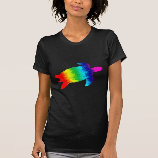T-shirt Tortue d'arc-en-ciel (Devant)