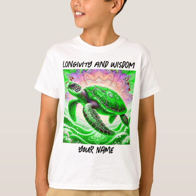 T-shirt tortue de mer (Devant)