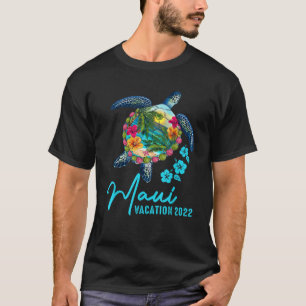 T-shirt Tortue de mer d'Hawaii Maui jumelage vacances en f