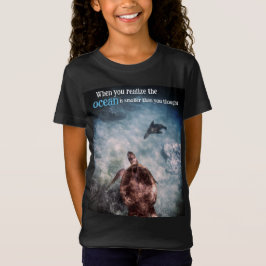 T-Shirt Tortue de mer et lion de mer sous l'eau