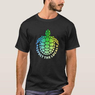 T-shirt Tortue De Mer Hawaïenne Océan Respect Des Animaux 