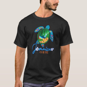 T-shirt Tortue de mer Jamaïque Caribe Vacances Voyage en f