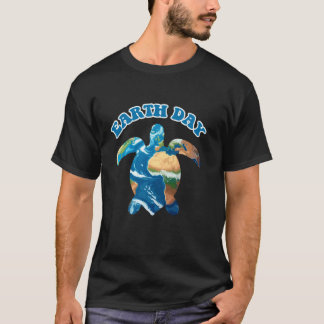 T-shirt Tortue de mer Jour de la Terre Environnemental Éco