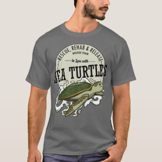 T-shirt Tortue de mer pour une équipe de Secourt