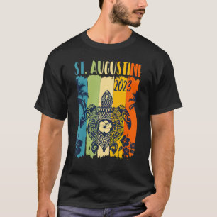 T-shirt Tortue de mer Rétro St Augustine Floride Vacances