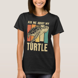T-shirt Tortue de mer Retro Vintage Me questionner À propo