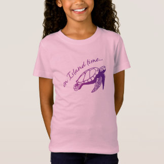 T-Shirt Tortue de mer sur la chemise de temps d'île