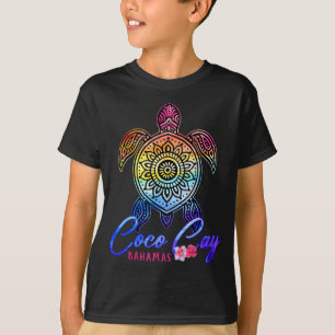 T-shirt Tortue de mer teinte au coco cay