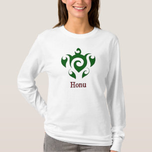 T-shirt Tortue de mer verte hawaïenne tourbillonnante