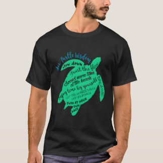T-shirt Tortue de mer verte Sagesse de Honu Hawaïen