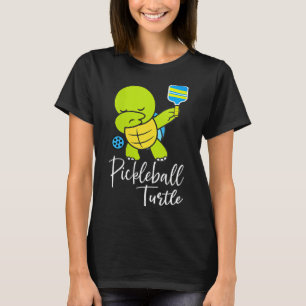T-shirt Tortue de pickleball féminin drôle de jeu de mots