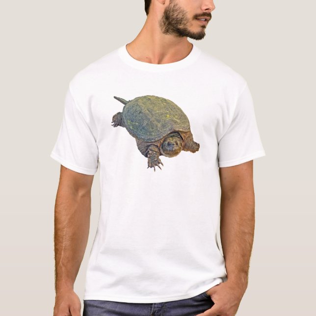 T-shirt Tortue de rupture commune - serpentina de Chelydra (Devant)