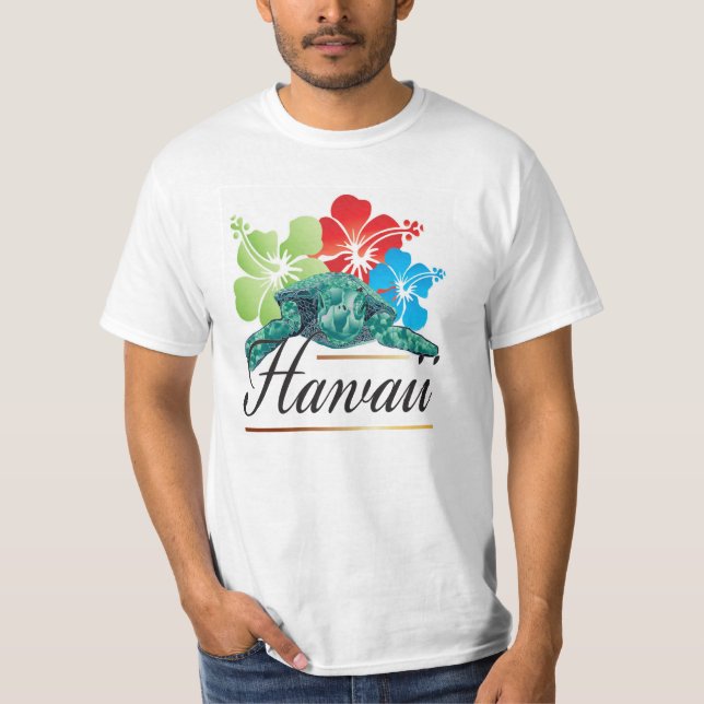 T-shirt Tortue d'Hawaï (Devant)